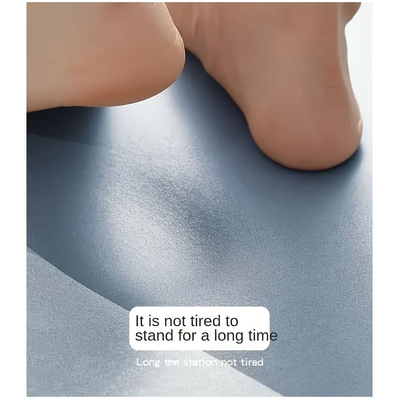 2PCS Non-Slip Home Kitchen Rug Set Gray Diatom Mud Quick Drying Antiskid & Absorbent Floor Mat for Kitchen, Bathroom, Living Room - Minimalist Home Decor Carpet