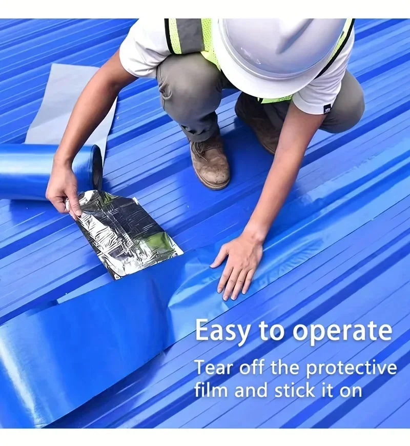 5/10M Waterproof Heat Insulation Tape Roof Leak Proof Self-Adhesive Repair Adhesive Tape Wall Crack Resistance Fix Tape