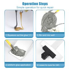 100g Strong Casting AB Glue High Strength Metal Repair Cold Welding Glue Magic Plastic Repair Casting Adhesive Bonding Sealant
