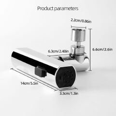 Waterfall Kitchen Faucet Splash Proof Device Flying Rain Water Outlet Universal Rotating Aerator Booster Extension Water faucet