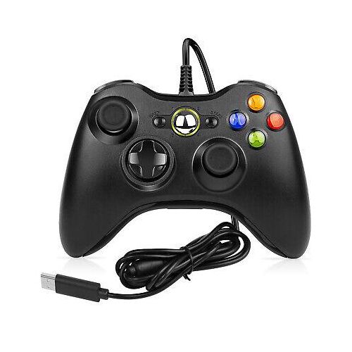 Genuine Xbox 360 Wired Controller | USB Gamepad | Ergonomic Joystick with Dual Vibration Feedback | Precise Trigger Buttons | Comfortable Grip Design for Windows PC Laptop | Gaming Console