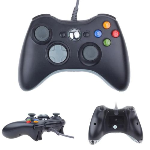 Genuine Xbox 360 Wired Controller | USB Gamepad | Ergonomic Joystick with Dual Vibration Feedback | Precise Trigger Buttons | Comfortable Grip Design for Windows PC Laptop | Gaming Console