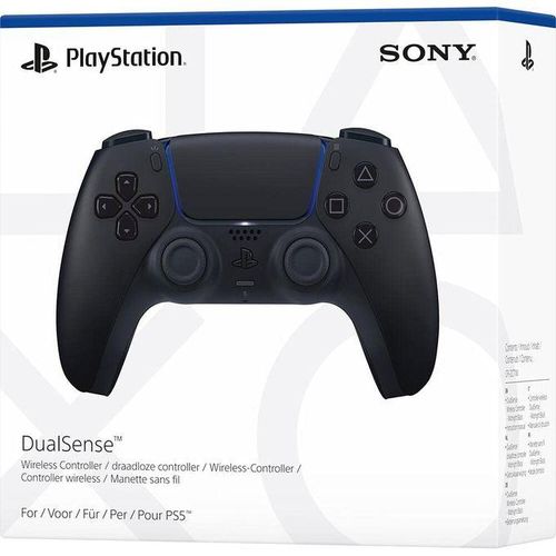 Original PS5 Wireless Controller DualSense Midnight Black with Adaptive Triggers, Haptic Feedback, Built-In Microphone, Motion Sensors, Fast USB-C Charging, and Precision Joysticks for Next-Gen Gaming