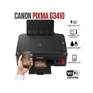 (+FREE PRINTER CABLE) New Generation Canon Pixma G3410 Ink Tank All in Printer Printer | Canon G3410 Wireless MegaTank Printer with Refillable Ink | Low Cost High Volume Canon G3410 Printer