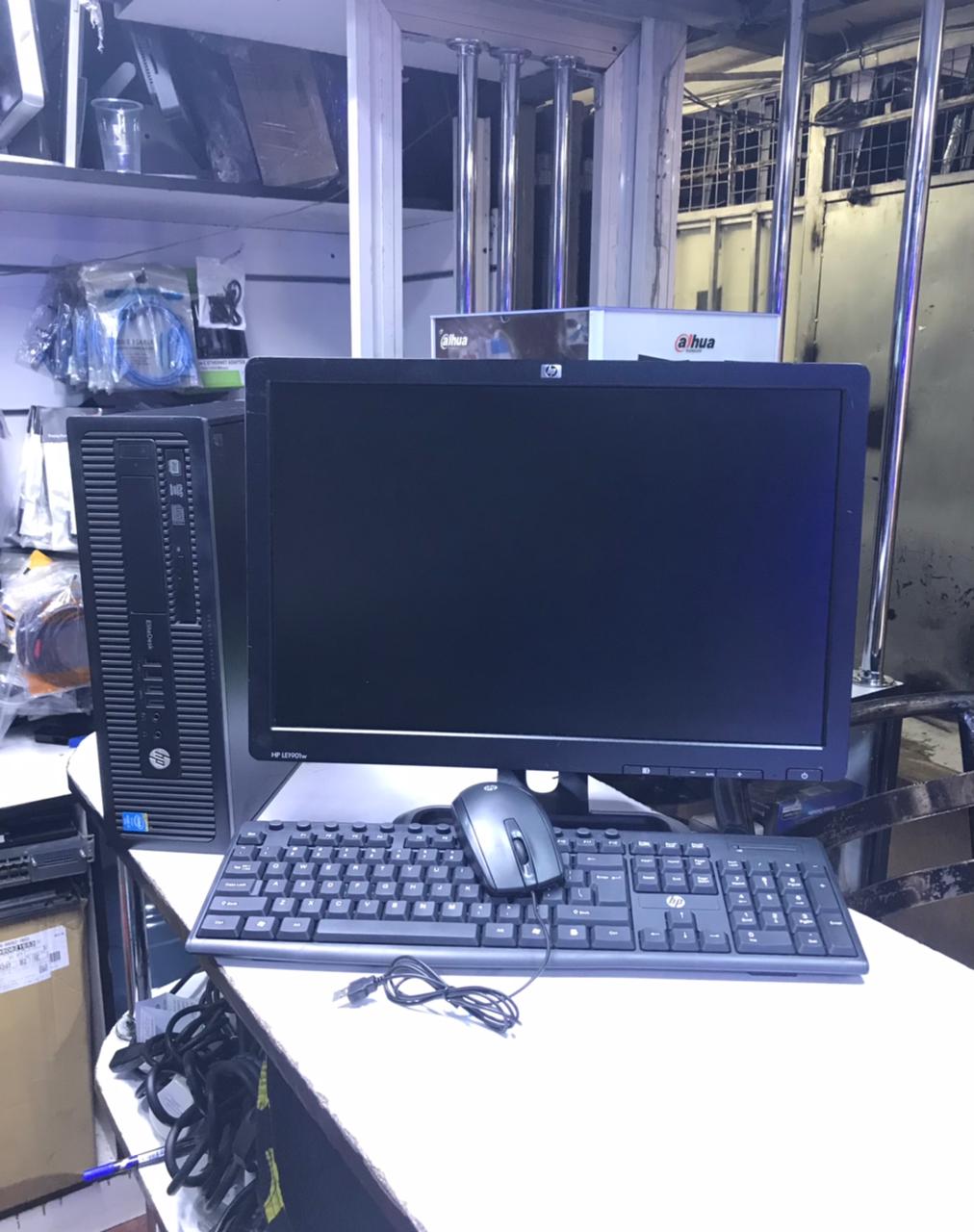 Refurbished HP Complete Desktop Computer Set | 19-Inch Monitor | Intel Core i5 4th Gen | 4GB RAM, 500GB HDD | Wired Mouse & Keyboard | FREE Mouse Pad | Windows 11 Preinstalled Kenya 2025