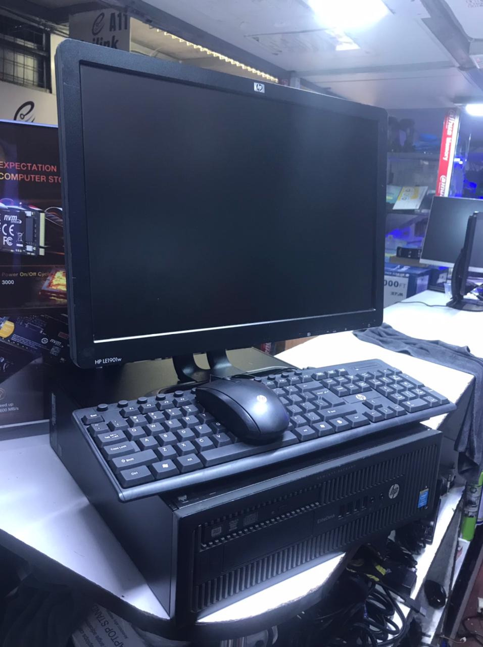 Refurbished HP Complete Desktop Computer Set | 19-Inch Monitor | Intel Core i5 4th Gen | 4GB RAM, 500GB HDD | Wired Mouse & Keyboard | FREE Mouse Pad | Windows 11 Preinstalled Kenya 2025