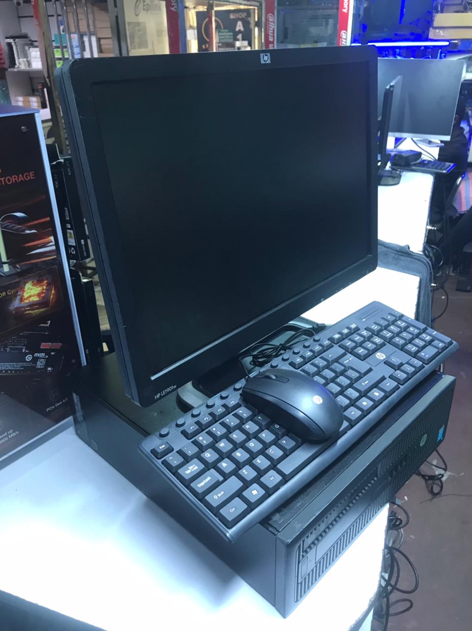 Refurbished HP Complete Desktop Computer Set | 19-Inch Monitor | Intel Core i5 4th Gen | 4GB RAM, 500GB HDD | Wired Mouse & Keyboard | FREE Mouse Pad | Windows 11 Preinstalled Kenya 2025