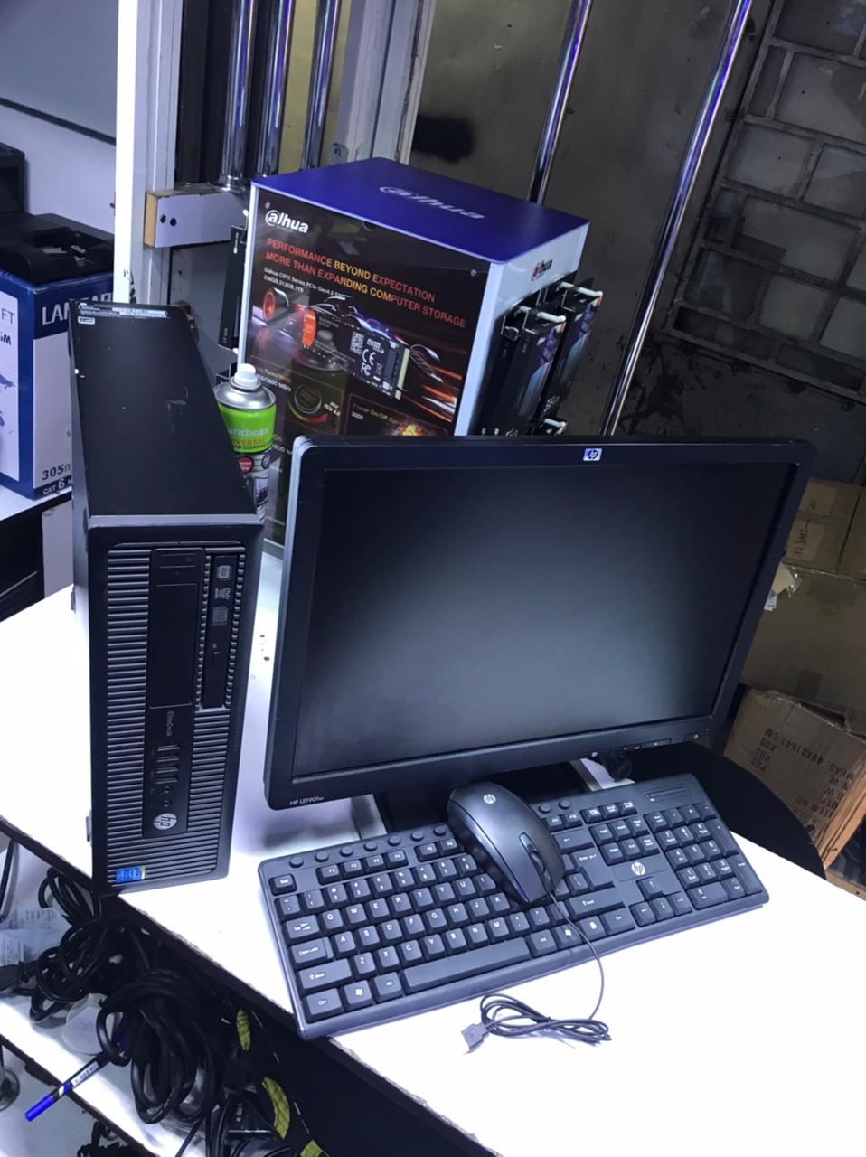 Refurbished HP Complete Desktop Computer Set | 19-Inch Monitor | Intel Core i5 4th Gen | 4GB RAM, 500GB HDD | Wired Mouse & Keyboard | FREE Mouse Pad | Windows 11 Preinstalled Kenya 2025