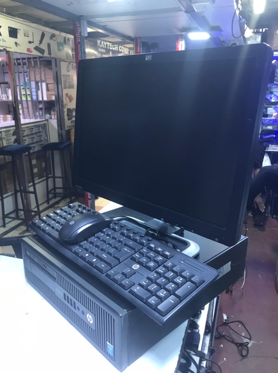 Refurbished HP Complete Desktop Computer Set | 19-Inch Monitor | Intel Core i5 4th Gen | 4GB RAM, 500GB HDD | Wired Mouse & Keyboard | FREE Mouse Pad | Windows 11 Preinstalled Kenya 2025