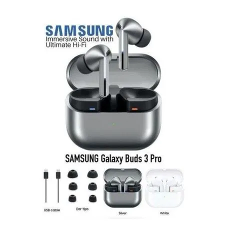 Latest Edition Samsung Galaxy Buds 3 Pro | Active Noise Cancellation, Hi-Fi Sound, Adaptive Audio, Wireless Charging, Long Battery Life | Premium Bluetooth Earbuds for Android & Samsung Kenya