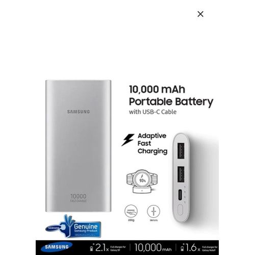 Original Samsung 10000mAh/20000mAh Power Bank | Fast Charging Portable Battery Pack, Slim Lightweight Design, Dual USB Output, Safe Power Management, Budget 2025 Powerbank for Android & iPhone Kenya