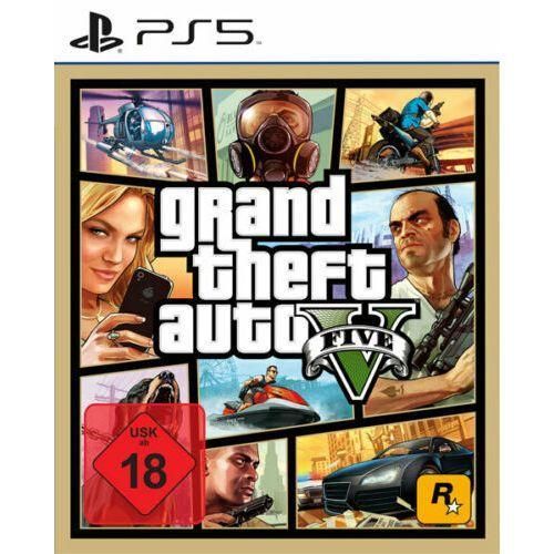 Rockstar Games Grand Theft Auto V GTA 5 Game Disc for PlayStation 5 PS5 or PlayStation 4 PS4 | Open World Action | Adventure Crime Story Mode | Online Multiplayer | New 2026 Budget Game