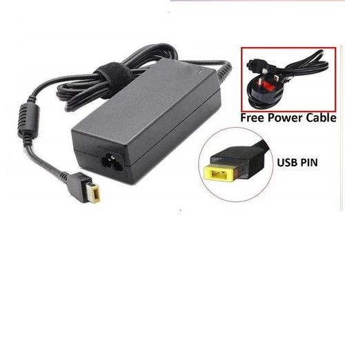 Fast Charging Lenovo USB Connector Laptop Charger Complete with Flower Power Cable Compatible with Lenovo IdeaPad 100 110 120 130 310 320 330 Flex 4 5 Essential Normal USB Pin