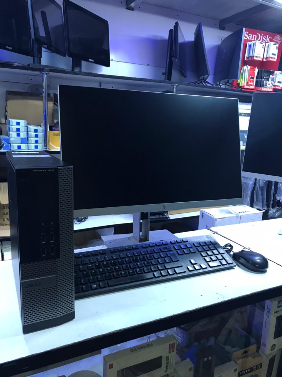Complete Computer Set Desktop Core i5 4GB RAM 500GB HDD with 23 Inch Monitor Full PC Bundle with Keyboard and Mouse