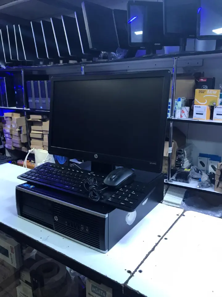 HP Complete Computer Set Desktop Core 2 Duo 4GB RAM 500GB HDD with 17 Inch Monitor Full PC Bundle with Keyboard Mouse and Power Cables