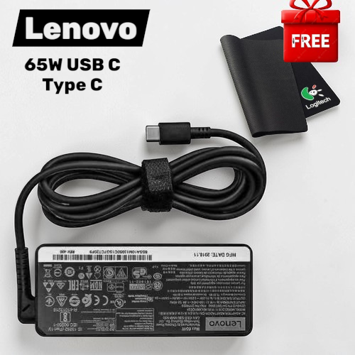 (FREE MOUSEPAD!!) Fast Charging 65W Lenovo Type C Complete Laptop Charger 19.5V 3.33A for Lenovo ThinkPad T480 T490 T14 X1 Carbon Yoga IdeaPad Flex 5 3 Slim