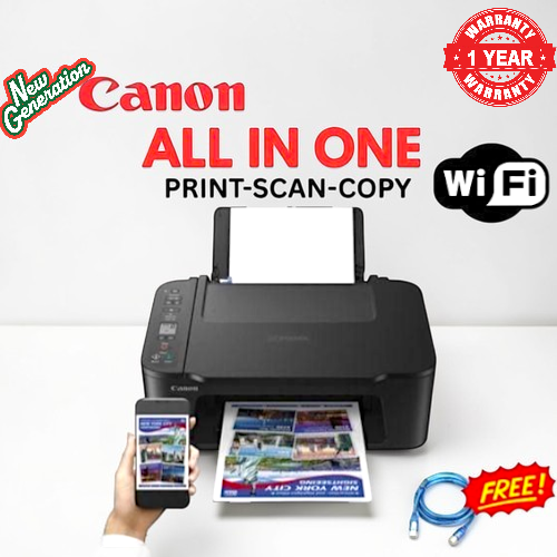 New Generation Canon PIXMA TS3340 Wireless All in One Printer Print Scan Copy Compact Home Office Colour Printer Easy Setup Reliable USB Connection Affordable Ink High Quality Output 2026 Model Kenya