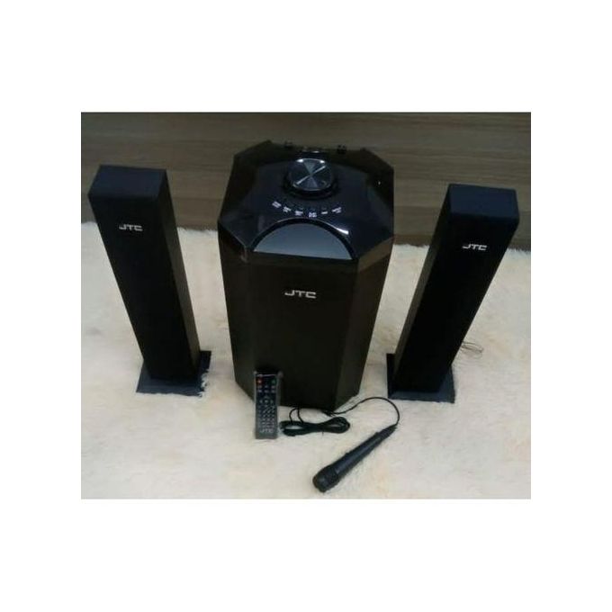 🔊 JTC J-801 Pro 2.1CH Powerful Bluetooth Subwoofer System 🎶12000W PMPO, FM Radio, USB, Remote, Mic – Ultimate Home Audio with Deep Bass & Stylish Design