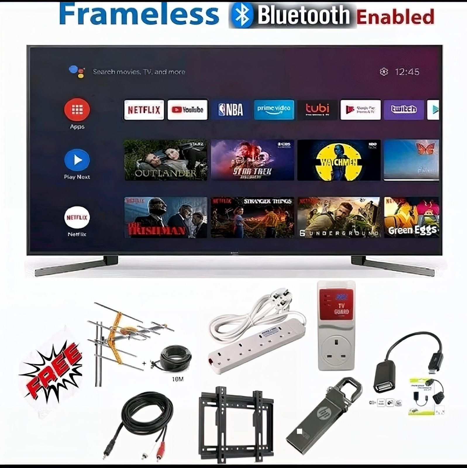 🎁 Syinix 43” Smart TV + 7 FREE GIFTS 💥 | Flashdisk, Wall Mount, TV Guard, OTG, Antenna, Extension & AV Cable 🎉 | Crystal-Clear HD Picture 📺 | Android Smart Features 🌐 | Energy Efficient ⚡