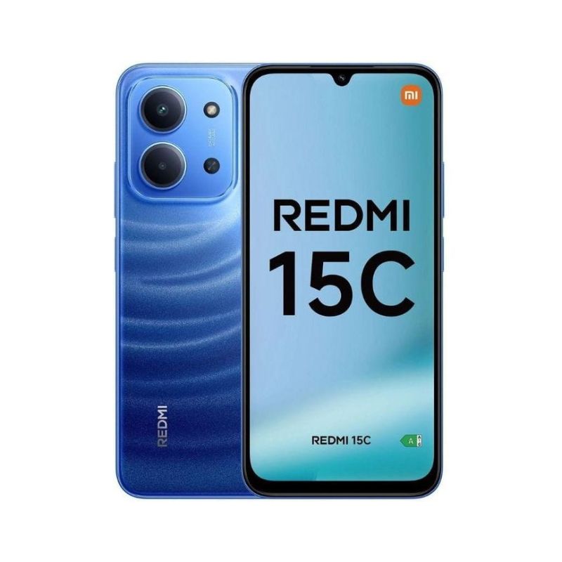 REDMI 15C 128GB Storage UPTO 8GB Ram 6.9'' LCD 50MP Main Camera 6000mAh 33W Fast Charger Android 15 Xiaomi Hyper OS 2 Side Fingerprint