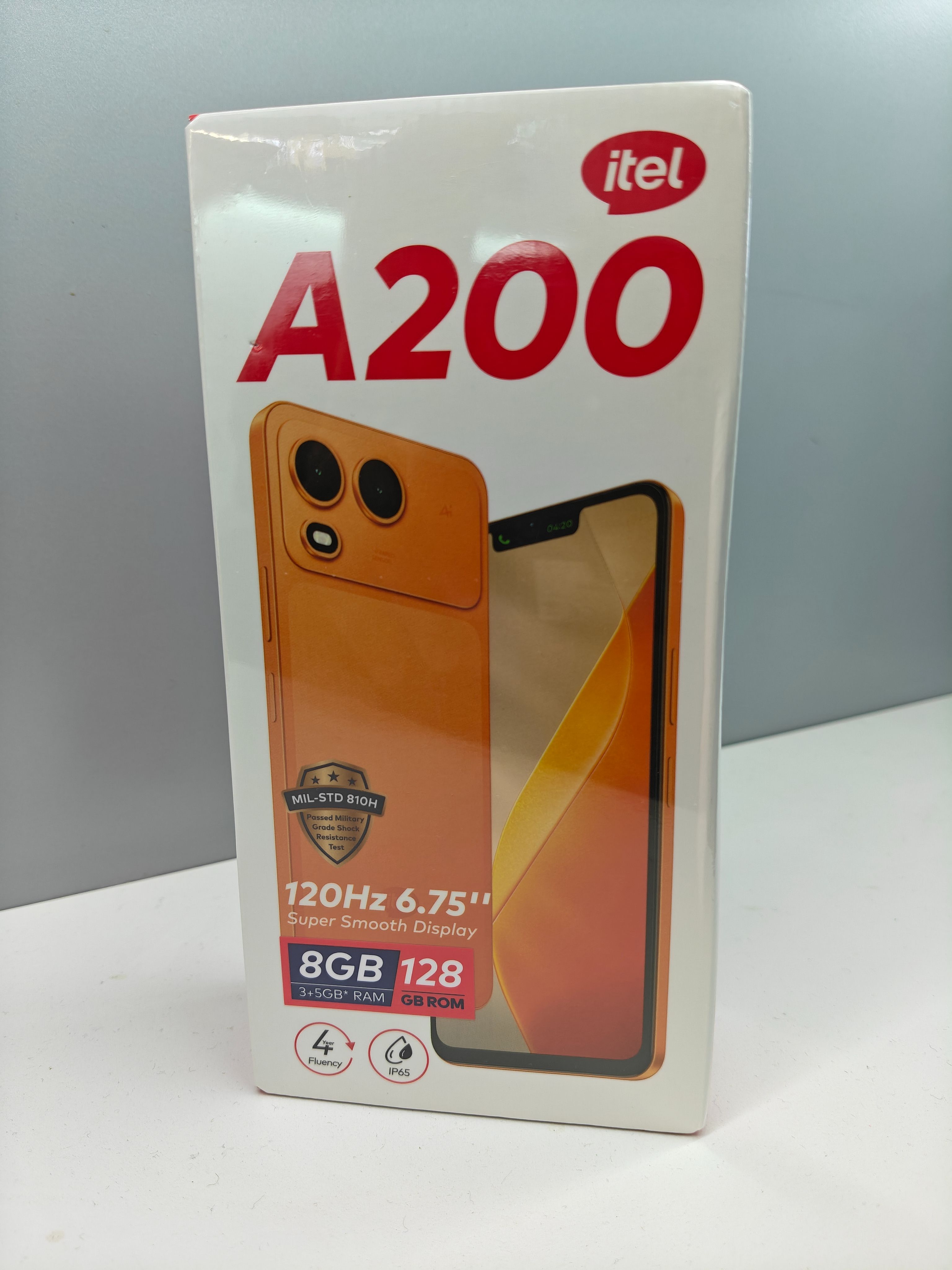 BRAND NEW ITEL A200 128GB ROM+8GB(3+5GB) EXTENDED RAM 6.75" Dual SIM 4G Network 13MP Camera+ 5MP SELFIE 15W Charging 5000mAh Battery Android 15 Fingerprint Unlock Smart Phones