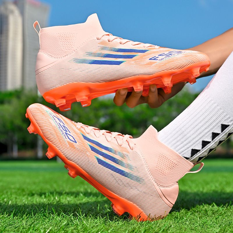 Lightweight adult football shoes AG short nails for human grass, breathable mesh men's and women's training football shoesMen's shoes, safety shoes, training shoes, rubber shoes, high-top shoes