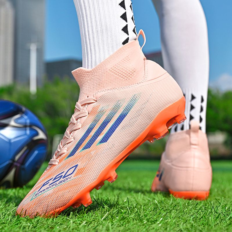Lightweight adult football shoes AG short nails for human grass, breathable mesh men's and women's training football shoesMen's shoes, safety shoes, training shoes, rubber shoes, high-top shoes