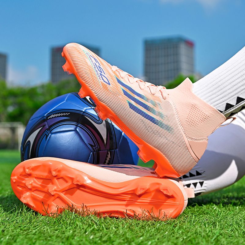 Lightweight adult football shoes AG short nails for human grass, breathable mesh men's and women's training football shoesMen's shoes, safety shoes, training shoes, rubber shoes, high-top shoes