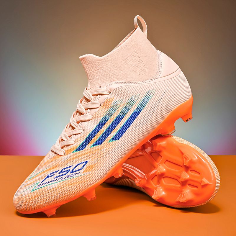 Lightweight adult football shoes AG short nails for human grass, breathable mesh men's and women's training football shoesMen's shoes, safety shoes, training shoes, rubber shoes, high-top shoes