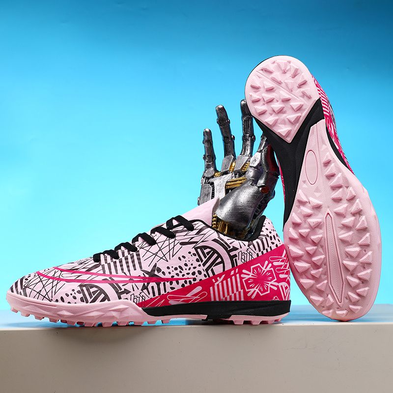 High-top ankle protection adult football shoes, men's professional competition training shoes, non-slip and anti-twist natural lawn long spike shoesMen's shoes, safety shoes, training shoes