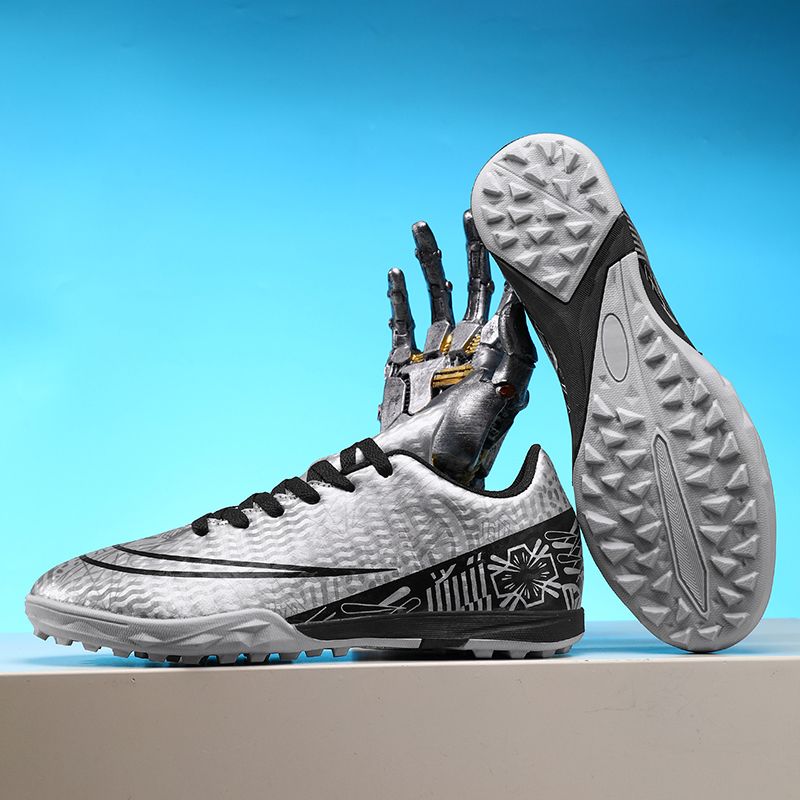 High-top ankle protection adult football shoes, men's professional competition training shoes, non-slip and anti-twist natural lawn long spike shoesMen's shoes, safety shoes, training shoes