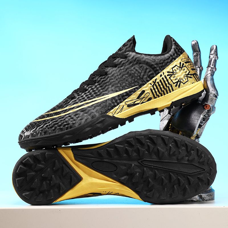 High-top ankle protection adult football shoes, men's professional competition training shoes, non-slip and anti-twist natural lawn long spike shoesMen's shoes, safety shoes, training shoes