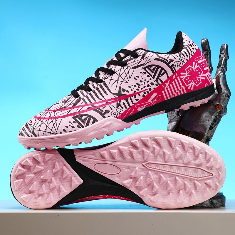 High-top ankle protection adult football shoes, men's professional competition training shoes, non-slip and anti-twist natural lawn long spike shoesMen's shoes, safety shoes, training shoes