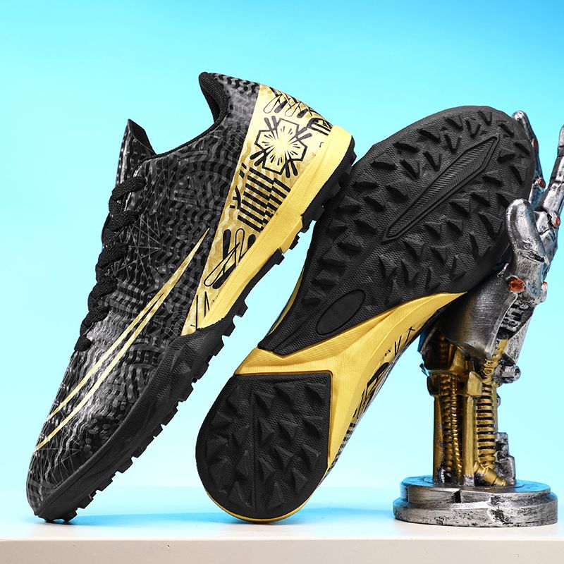 High-top ankle protection adult football shoes, men's professional competition training shoes, non-slip and anti-twist natural lawn long spike shoesMen's shoes, safety shoes, training shoes