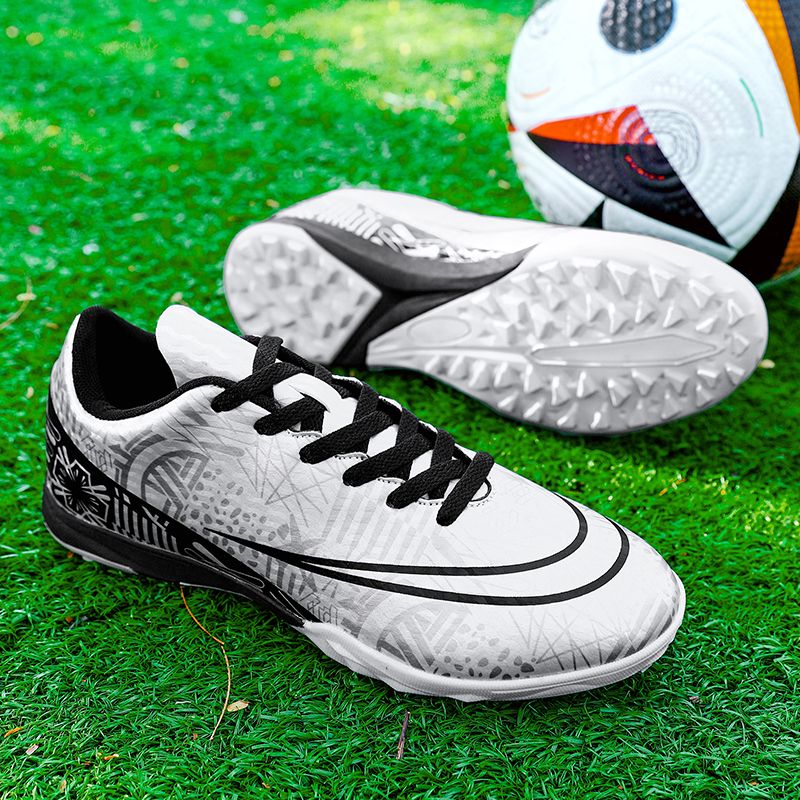 High-top ankle protection adult football shoes, men's professional competition training shoes, non-slip and anti-twist natural lawn long spike shoesMen's shoes, safety shoes, training shoes