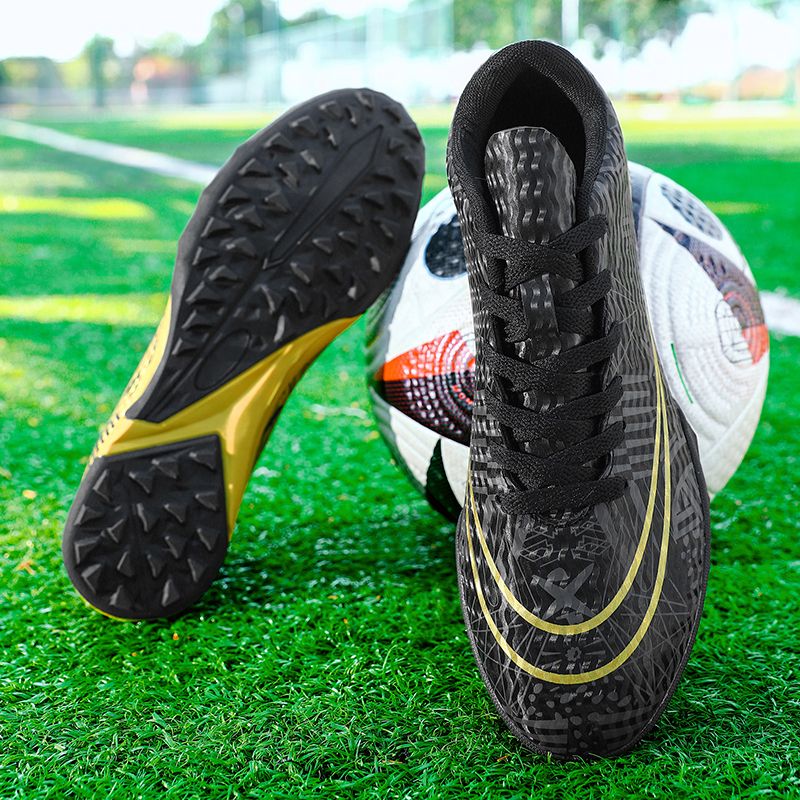 High-top ankle protection adult football shoes, men's professional competition training shoes, non-slip and anti-twist natural lawn long spike shoesMen's shoes, safety shoes, training shoes