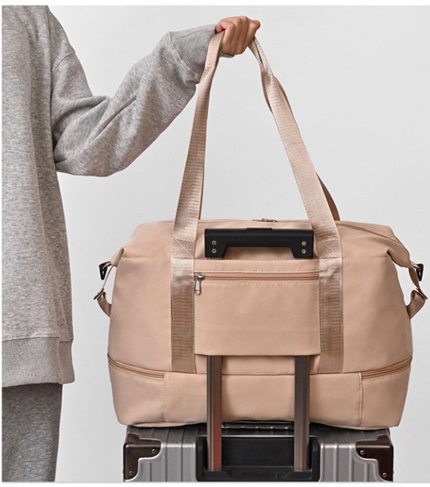 3-Piece Women’s Nylon Duffel Bag Set – Waterproof, Shoe Compartment, Dry/Wet Separation, Travel & Daily Use