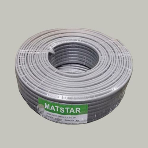 Mat Star Moisture and Humidity Resistance Better flexibility and conductivity 1.5MM 90M Metres Twin With Earth Flat Electrical Wiring Cable