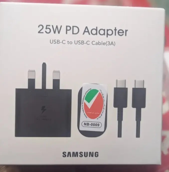 Original Samsung 25W PD SuperFast USB C - TYPE C Charger Complete for Galaxy A17,A16,A07,A06,A26,A15,A25,A05,A05S,A06,S23FE With Type C Output [Head Only]