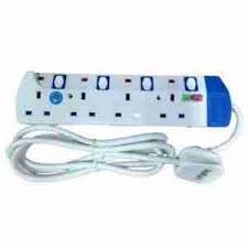 Power King HOME BEST 4 WAY POWER EXTENSION WITH LONG CABLE + FREE FACE TOWELS