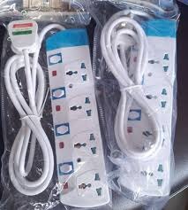 Power King HOME BEST 4 WAY POWER EXTENSION WITH LONG CABLE + FREE FACE TOWELS