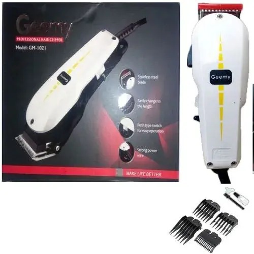 Geemy Electric Hair Clipper Barbering Machine - Kinyozi / Electric Hair Trimmer Barbering Machine - Kinyozi+Free Professional 3 in 1 hair Clipper Wireless/Cord+ Free 4 Way Power Extension+ Face Towels