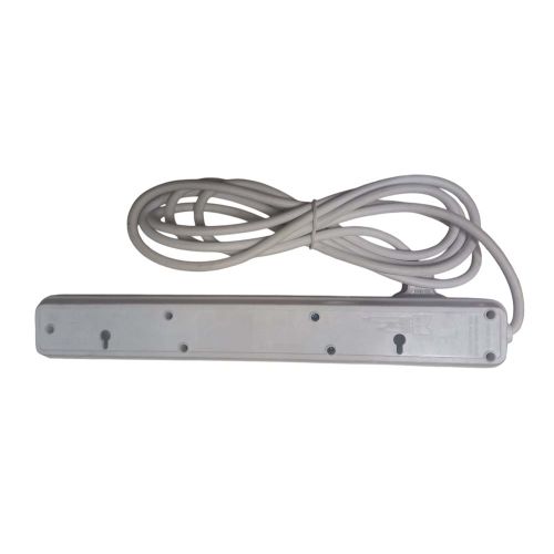 Power King Extension Cable With 6 AC Power Outlets, 13A, And 2 M Long Cable + Free GIFT 5 Way Extension
