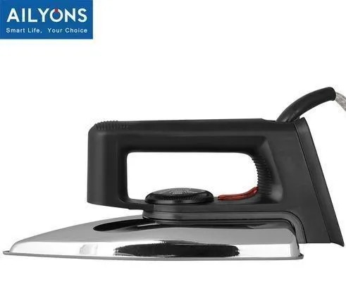 AILYONS Electric Dry Iron Box - Non-Stick Aluminum Sole Plate, Temperature Control