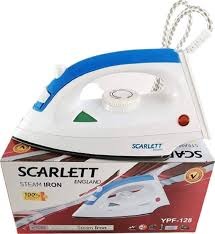 Scarlet Steam Iron Box With Nonstick Soleplate And Steam Spray