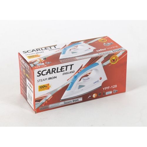 Scarlet Steam Iron Box With Nonstick Soleplate And Steam Spray