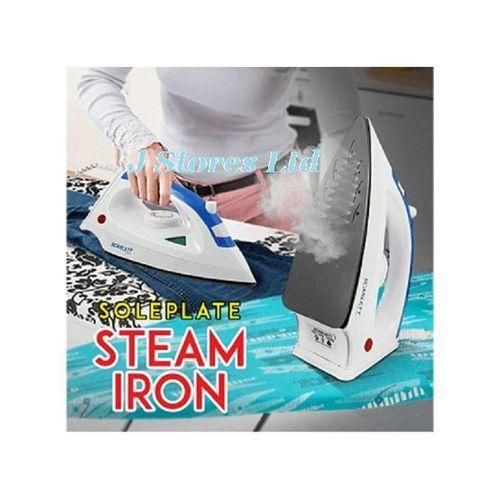 Scarlet Steam Iron Box With Nonstick Soleplate And Steam Spray