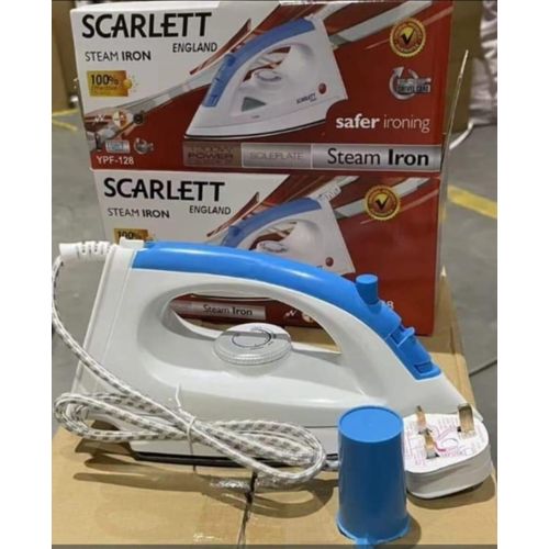 Scarlet Steam Iron Box With Nonstick Soleplate And Steam Spray