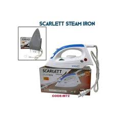 Scarlet Steam Iron Box With Nonstick Soleplate And Steam Spray