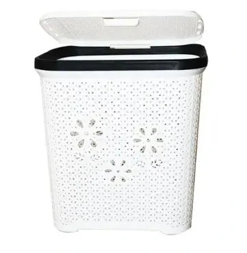 Kenstar Plastic Laundry Basket With A Lid. Breathable Laundry Clothes Laundry Basket Storage. Basket Storage Plastic Basket.